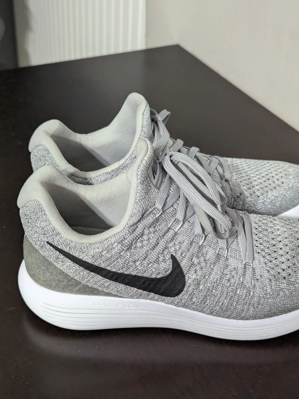 Nike Gray Flyknit Running Shoes
